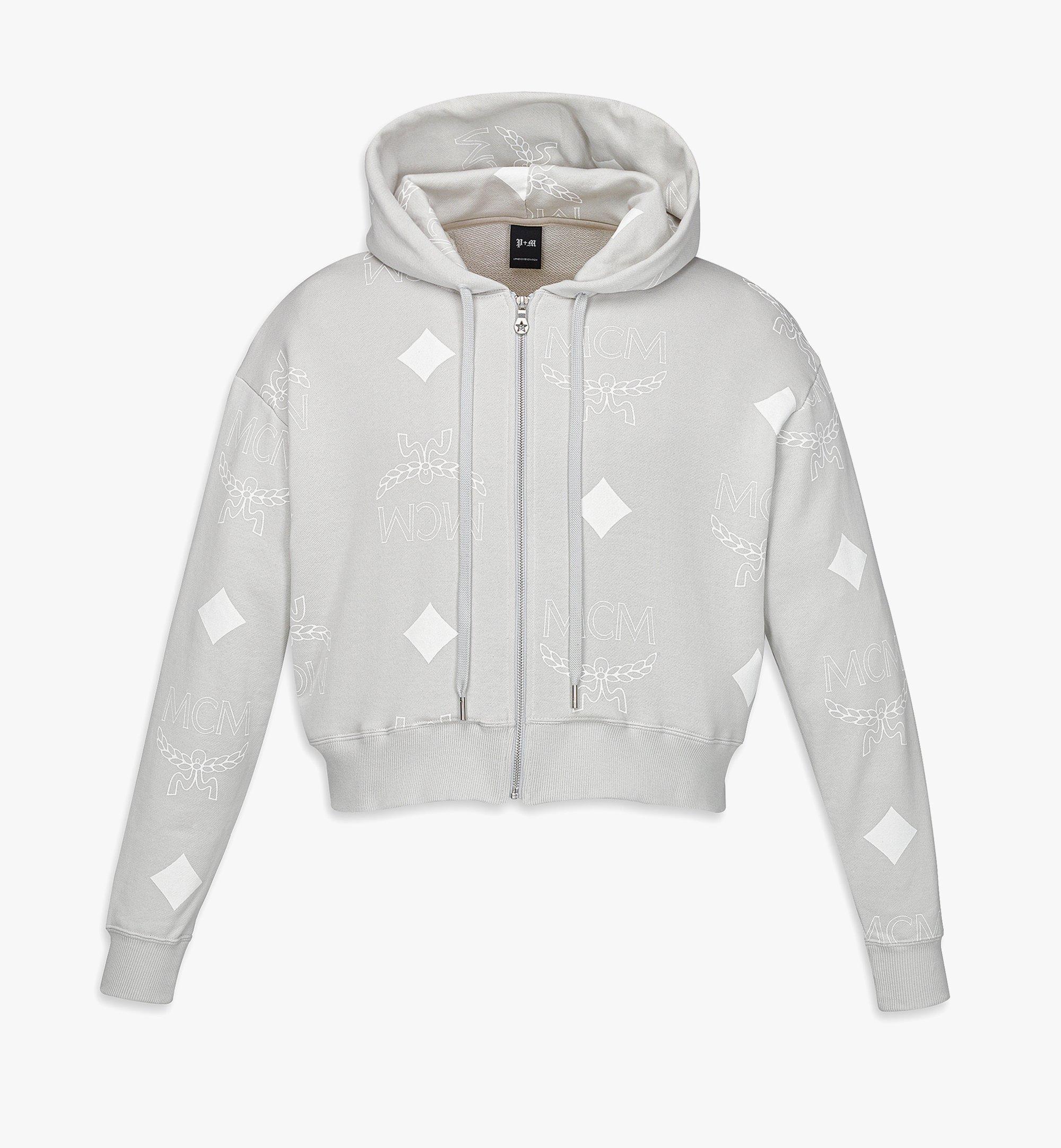 Kapuzenpulli PHENOMENON x MCM mit Reissverschluss und Monogramm-Print 1